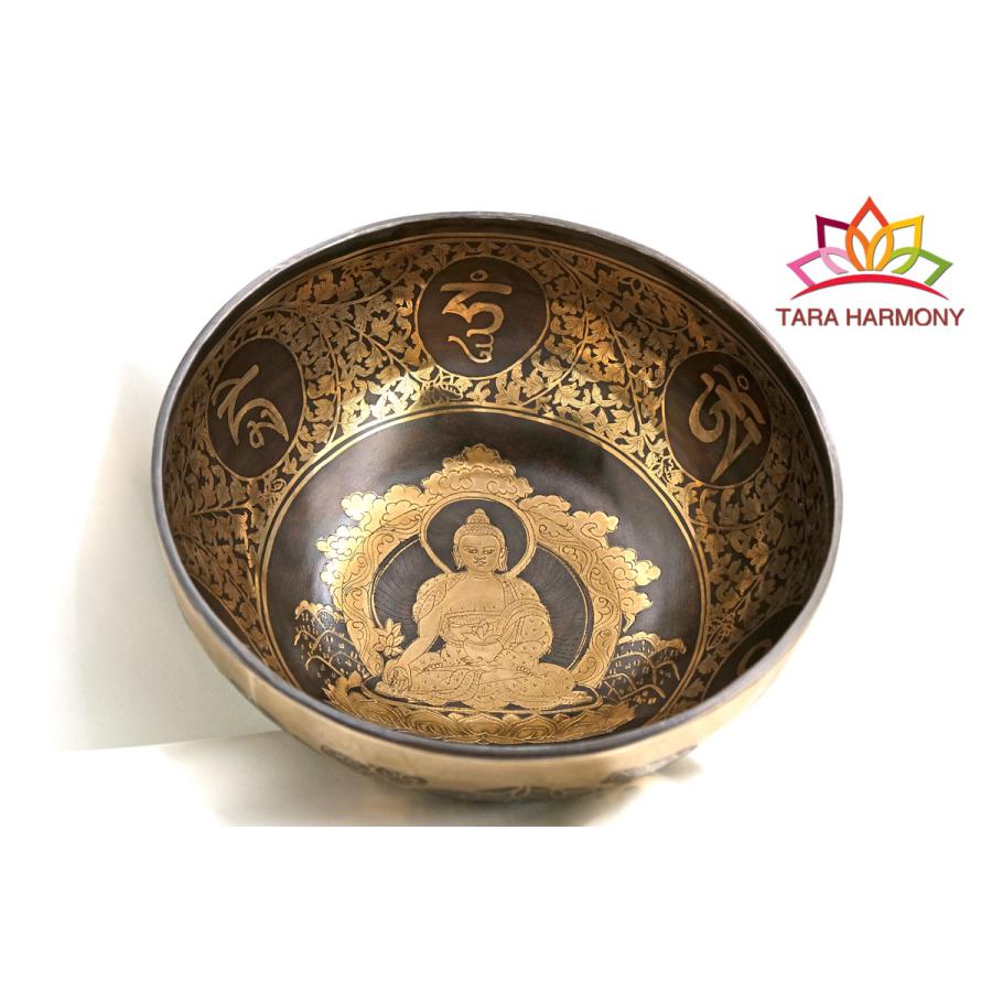 シンギングボウル 23cm 【薬師如来】（超美音）852Hz検出