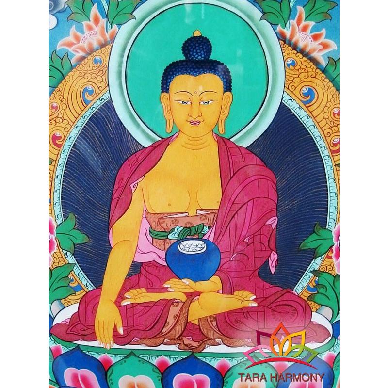 タンカ　阿しゅく如来 [TK12006] 仏画　チベット密教　ネパール　仏教｜tara-harmony｜02