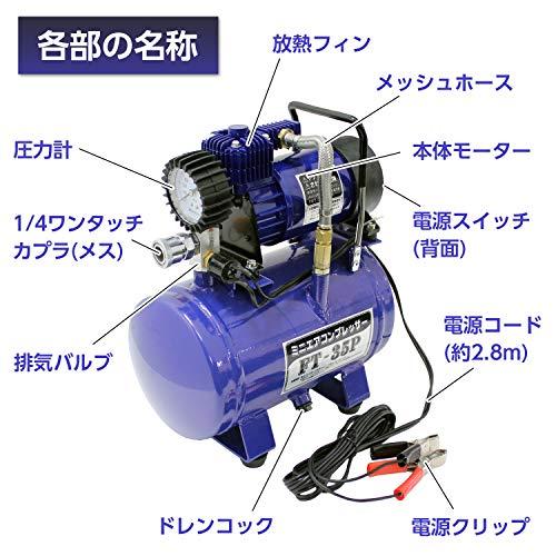 全日本送料無料 メルテック ミニエアーコンプレッサー 小型|軽量 (自動車/バイク/自転車) 最高圧