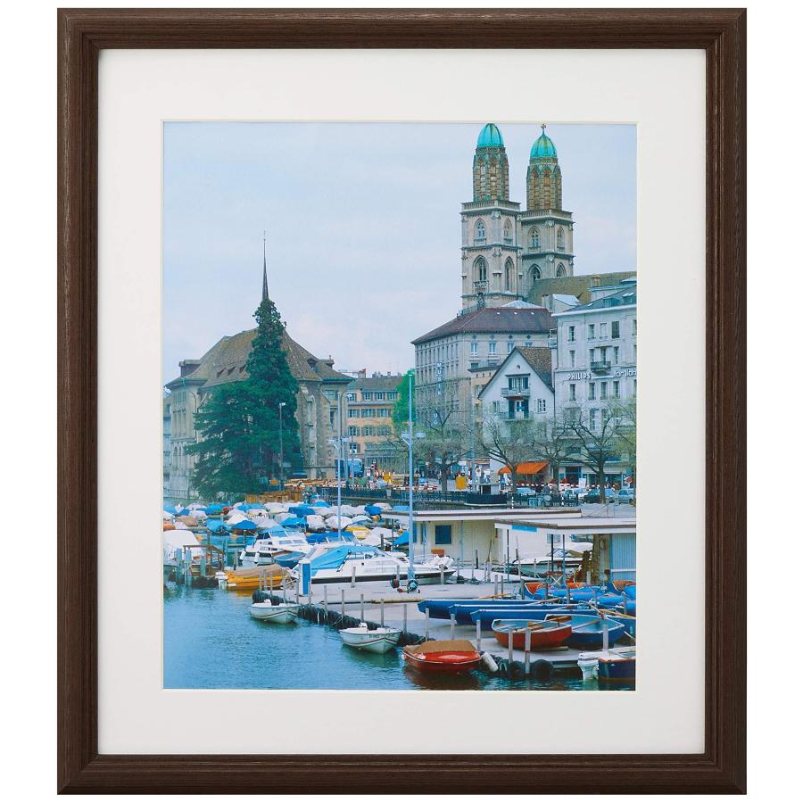 フジカラー FUJICOLOR 木製額縁 IM-30 4切 ブラウン 407390 : タラン