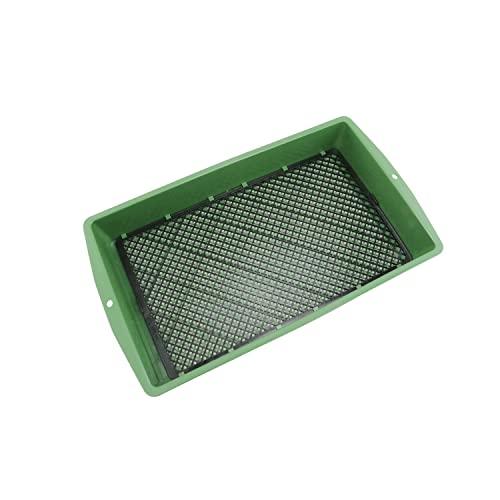 千吉 プラふるい 目の大きさが変えられる 4mm/10mm BIG 外径560×320mm グリーン の商品画像