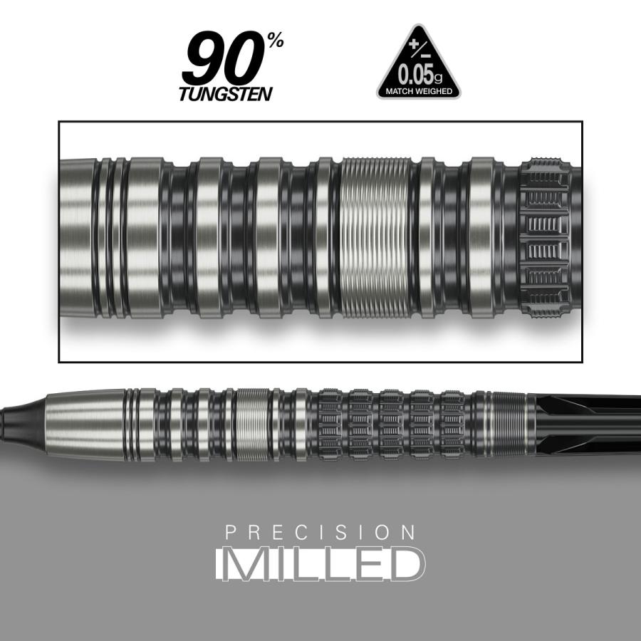 TARGET BLACK MARQUE LUMIERE GEN3 90% 18.5G 2BA 羽角 英明モデル（ターゲット ブラックマーク ルミエール スリー） タングステン ソフトチップダーツ