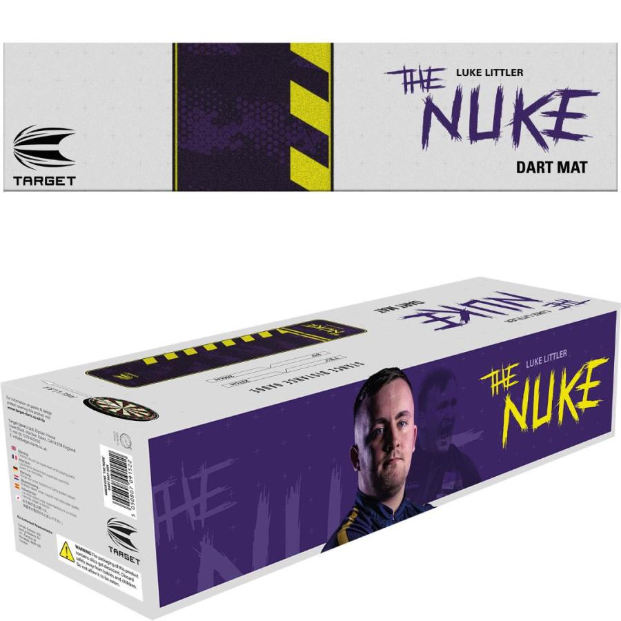 TARGET LUKE 'THE NUKE' LITTLER DART MAT（ターゲット ルーク リトラー ニューク ダーツマット スローマット） スティール ソフトダーツ両用 家投げ 家庭用の画像
