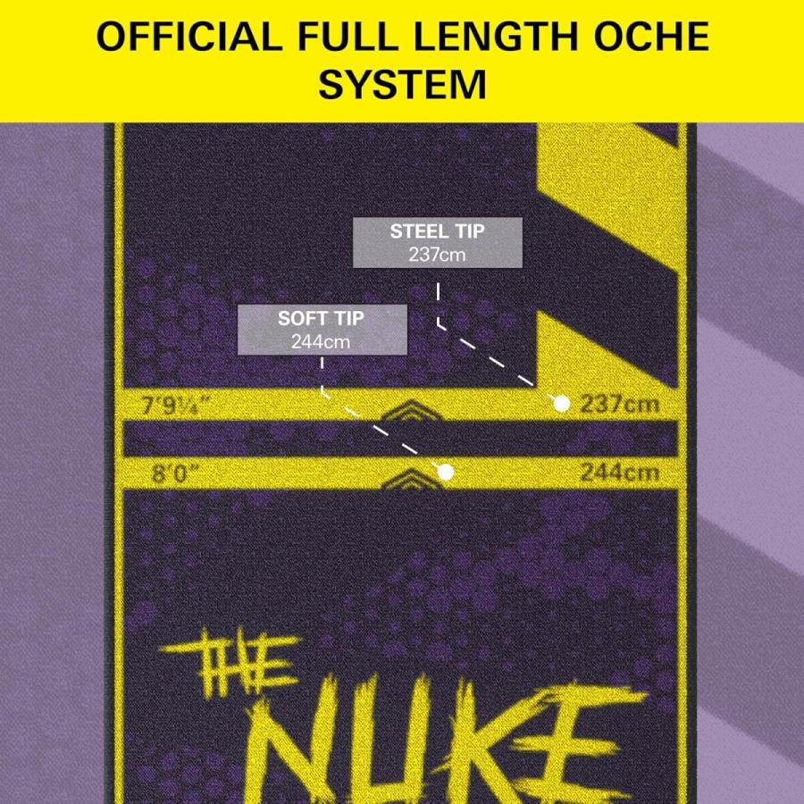 TARGET LUKE 'THE NUKE' LITTLER DART MAT（ターゲット ルーク リトラー ニューク ダーツマット スローマット） スティール ソフトダーツ両用 家投げ 家庭用の画像
