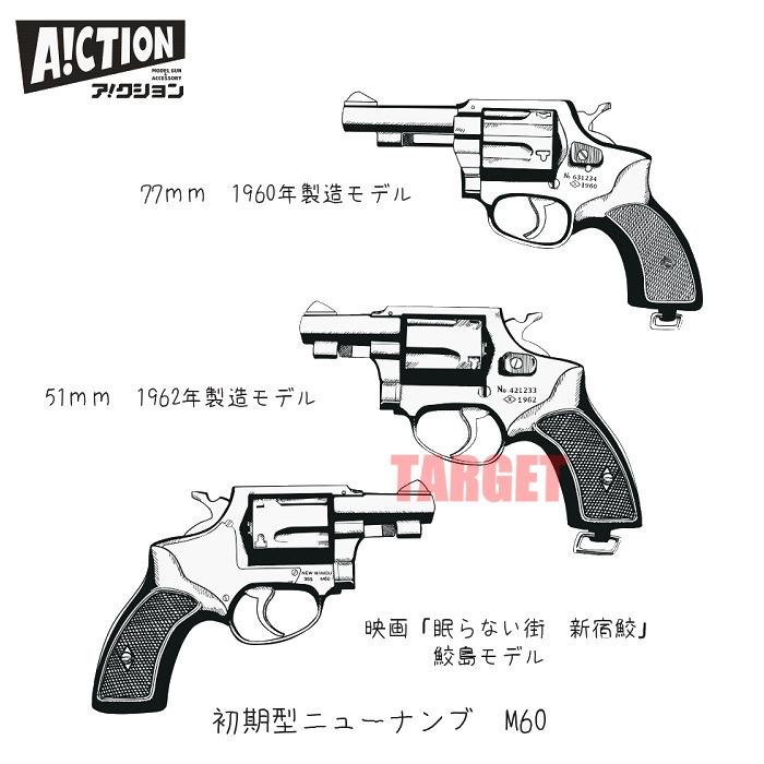 スモーキーズガンファクトリー製　ニューナンブM60変換キット ☆【お取り寄せ】A!CTION モデルガン ニューナンブ M60 完成品 18歳