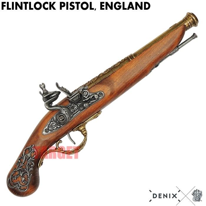 ☆DENIX フリントロックピストル イングランド ゴールド 1196/L (デニックス イギリス レプリカ 昔の銃 古い銃 鉄砲 小道具 コスプレ) : dnx-1196l : TARGET ミリタリーショップ ターゲット - 通販 - Yahoo!ショッピング ☆DENIX フリントロックピストル イングランド ゴールド 1196/L (デニックス イギリス レプリカ 昔の銃 古い銃 鉄砲 小道具 コスプレ) : dnx-1196l : TARGET ミリタリーショップ ターゲット - 通販 - Yahoo!ショッピング