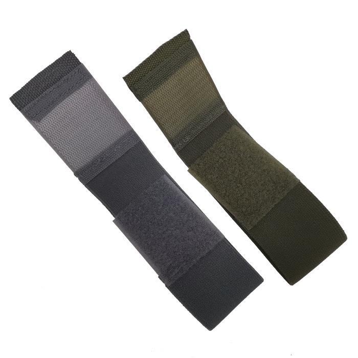 ☆ PX品 自衛隊 平足ゴム マジックテープ付 2本セット OD/グレー