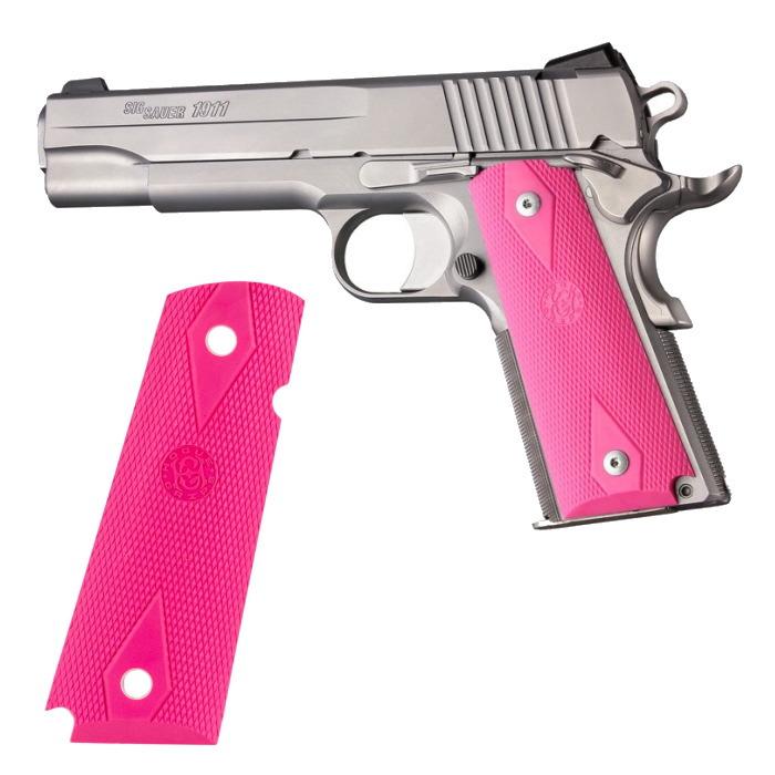 HOGUE 1911シリーズ用 ラバーグリップ ダイヤチェッカー パネル ゾンビ