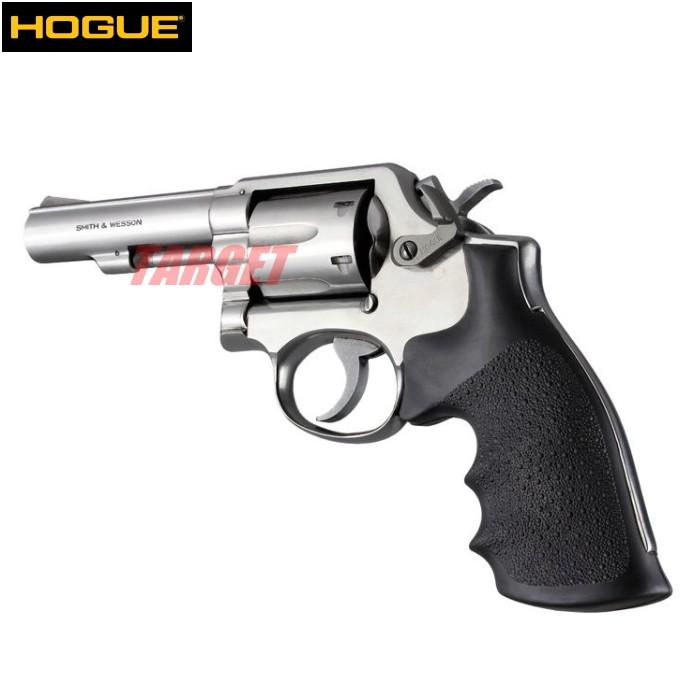 ☆HOGUE S&W Kフレーム スクエアバット用 ラバーMONOグリップ フィンガーグルーブ ブラック #10000 (ホーグ リボルバー ラバーグリップ Lフレーム)｜targetmilitary