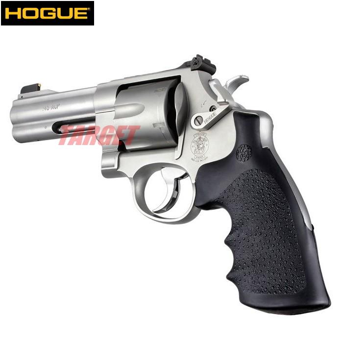 【タナカ】S&W M442 AWニッケルフィニッシュ　HOGUEラバーグリップ HOGUE S&W Nフレーム ラウンドバット用 コンバージョン ラバーMONO