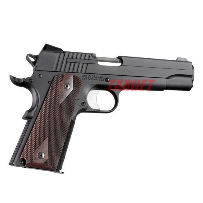 ☆HOGUE 1911シリーズ用 木製グリップ ダイヤチェッカー パネル パー
