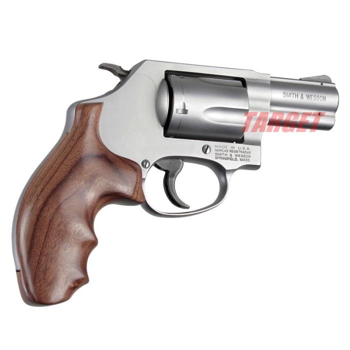 HOGUE S&W Jフレーム ラウンドバット用 木製MONOグリップ スムース