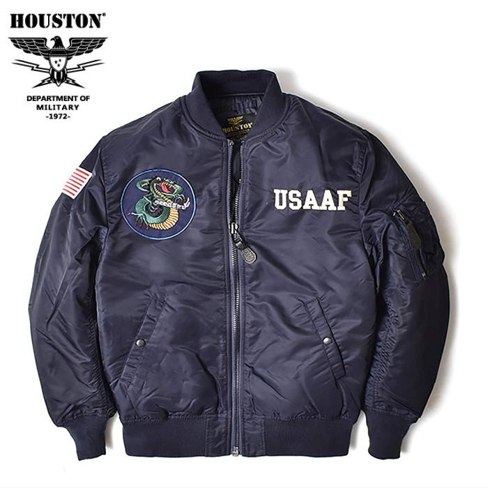 20%OFF】HOUSTON カスタム MA-1 刺繍入り ジャケット U.S.ARMY AIR 