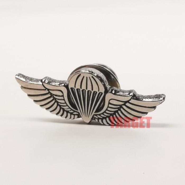 ピンバッジ 空挺徽章 イブシ仕上げ 26mm 金/銀 （陸上自衛隊