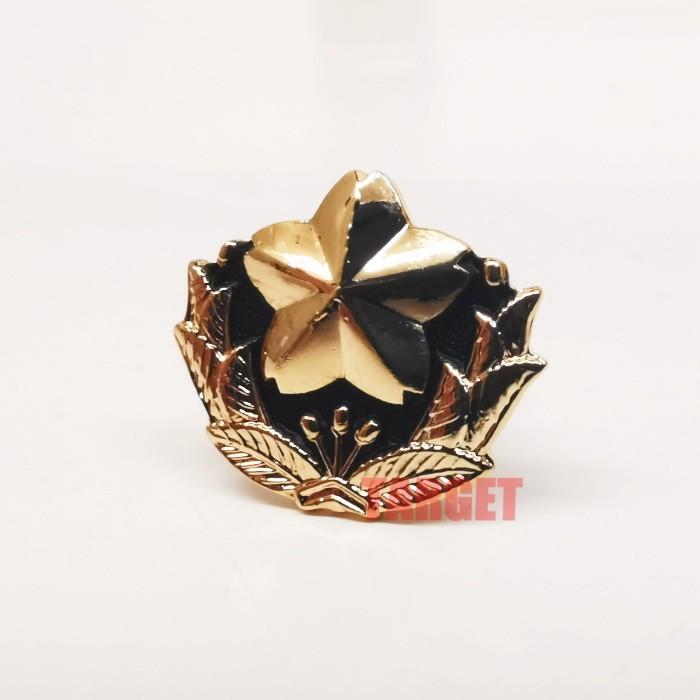 ピンバッジ 陸上自衛隊マーク イブシ仕上げ 17mm 金/銀 （陸マーク