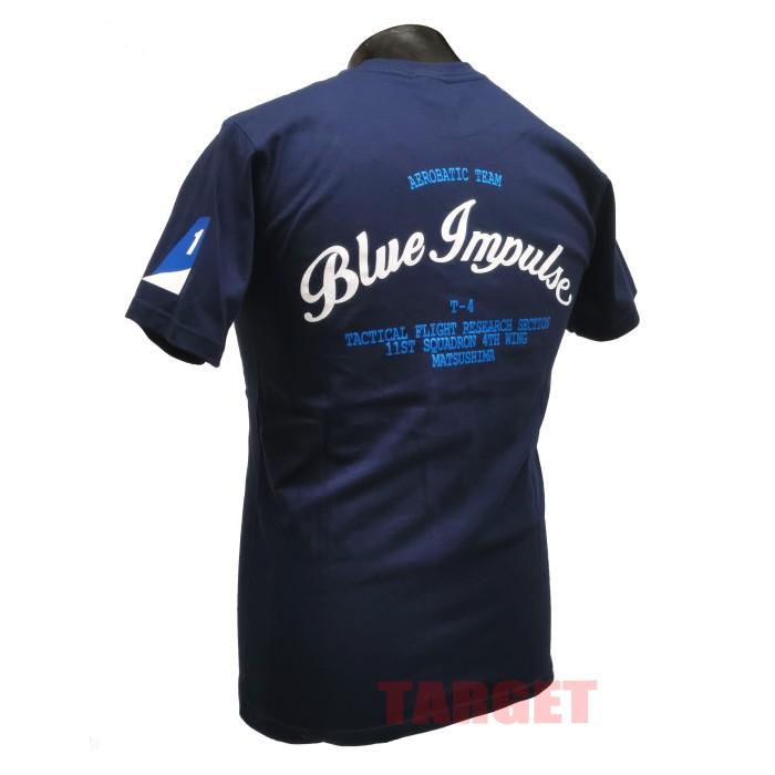 航空自衛隊 ブルーインパルス T-4 ロゴプリント Tシャツ 半袖 クルー
