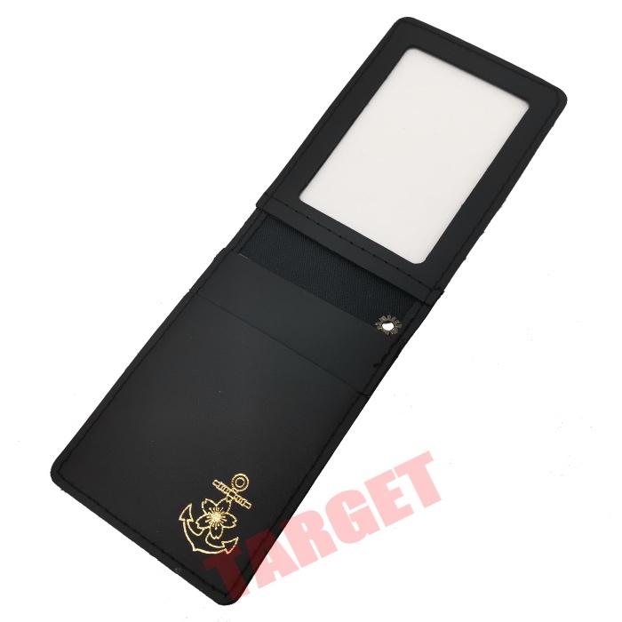 ☆ PX品 海上自衛隊 身分証明書入れ 縦型 二つ折 マーク入 小 （カード