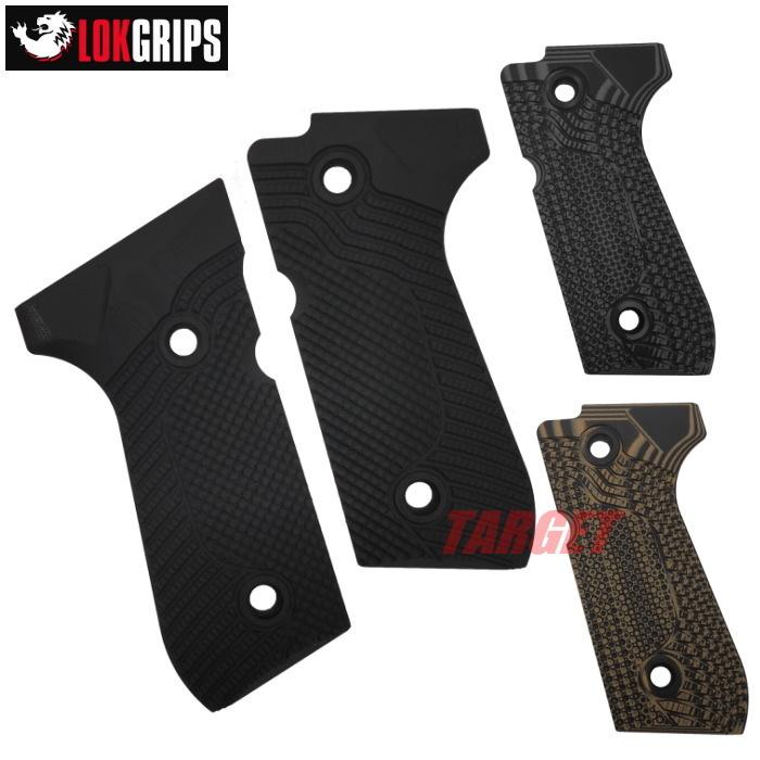 LOKGRIPS M92FS用 G10製グリップ Veloce 3カラー (ロックグリップ M9A1