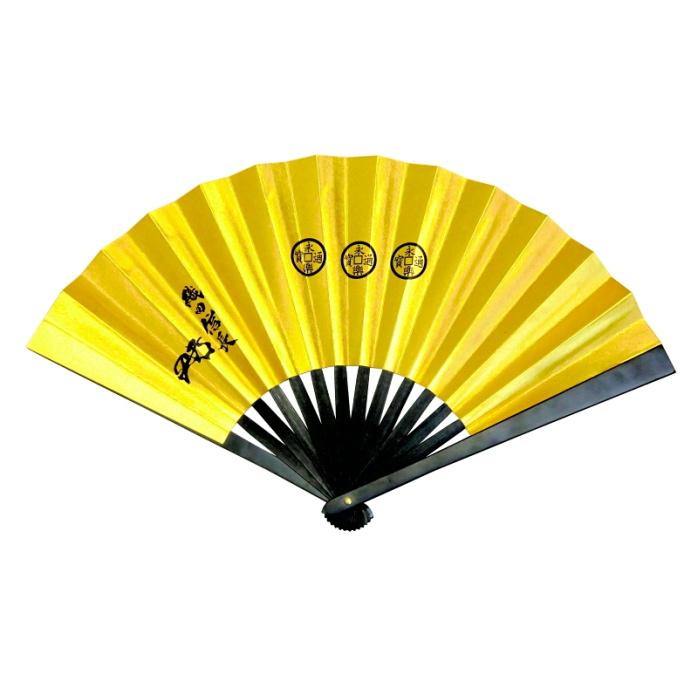 ☆尾形刀剣 鉄扇 8寸 武将シリーズ 織田信長 親骨金家紋入り TS-信長