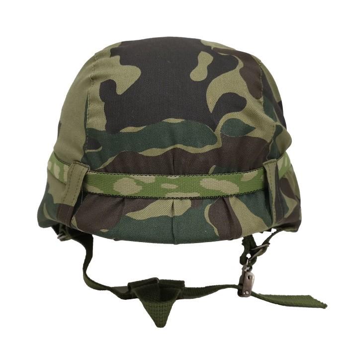 【保障できる】 数量限定 陸上自衛隊 鉄帽ゴム付 カバー付きヘルメット 旧迷彩 個人装備