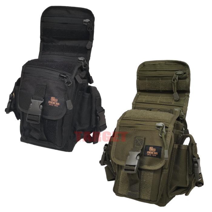 自衛隊 レッグバッグ MOLEシステム対応 OD/ブラック（陸自 海自 空自
