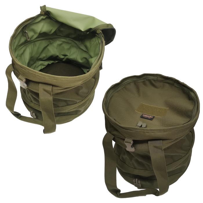 自衛隊 OD 折り畳み式ドラムバッグ 30cm×30cm（ストームクロス 陸自 海