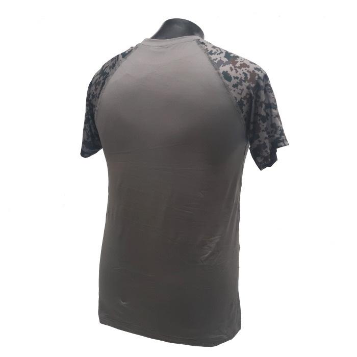 航空自衛隊 デジタル迷彩 Tシャツ グレー 半袖 クルーネック メンズ