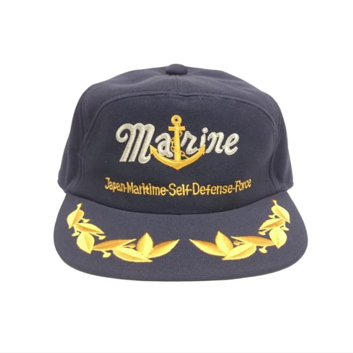 海上自衛隊 マリーンキャップ ひさし刺繍入り MARINE 海自 帽子 海自