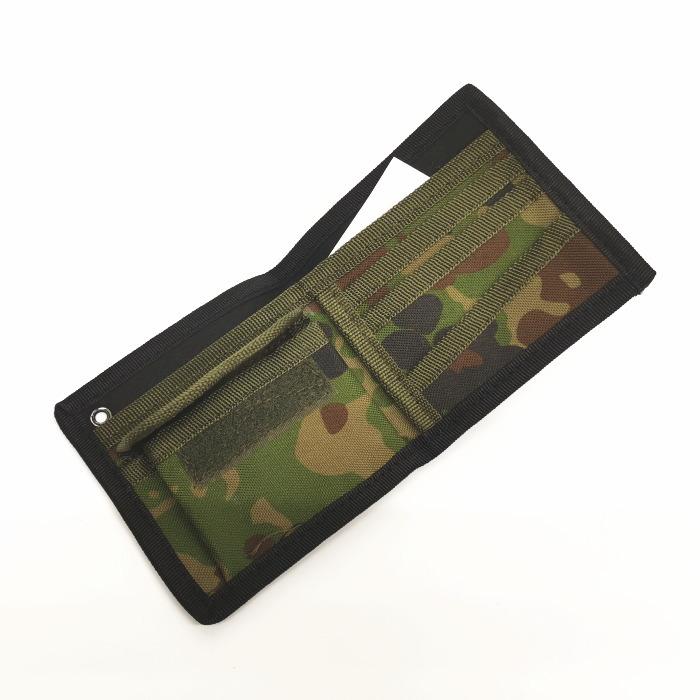 陸上自衛隊 迷彩 × レザー バイカラー 二つ折り財布 （陸上自衛隊 陸自