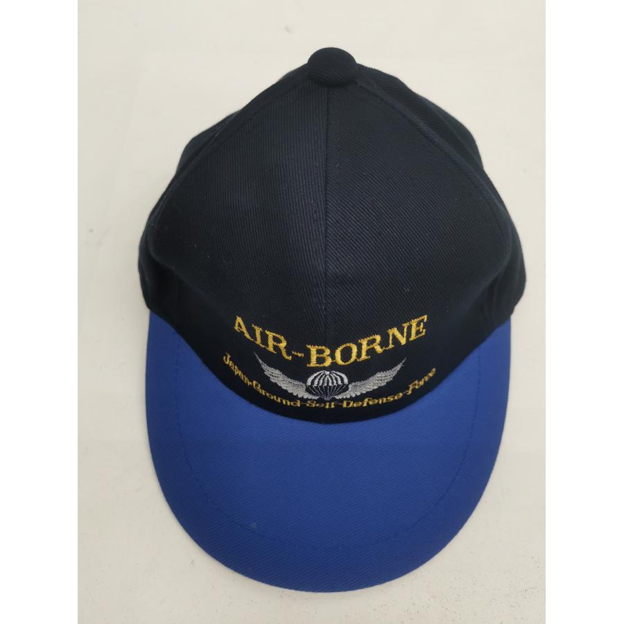 陸上自衛隊 空挺徽章 AIR BORNE ひさし刺繍なし つば青タイプ 帽子