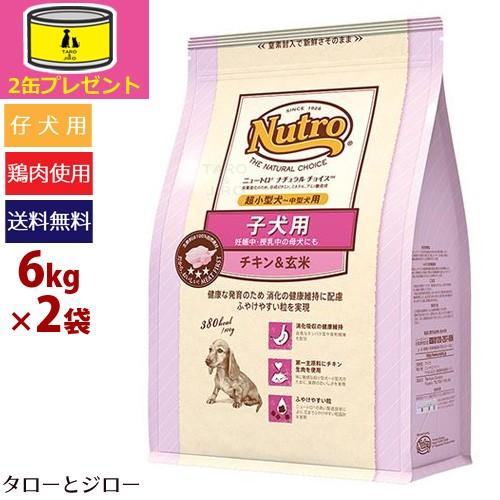 ニュートロ ナチュラルチョイス プレミアムチキン 超小型〜中型犬の子犬用 チキン＆玄米 ドライ 6kg×2袋 : 2個セット ニュートロ ナチュラルチョイス プレミアム