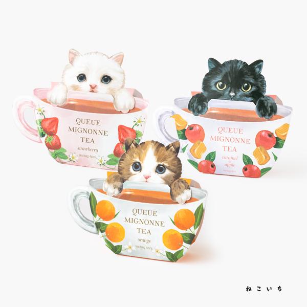 紅茶 L クーミニョンティー 4包入り L 猫 ネコ ねこ モチーフ デザイン グッズ ティーバッグ お祝い お返し 誕生日 プレゼント プチギフト 宅配便 Th かわいい雑貨 太郎と花子 通販 Yahoo ショッピング