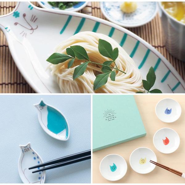 小皿 l 5点セット 箸置きにもなる豆皿 ネコ ハレクタニ 九谷焼 日本製