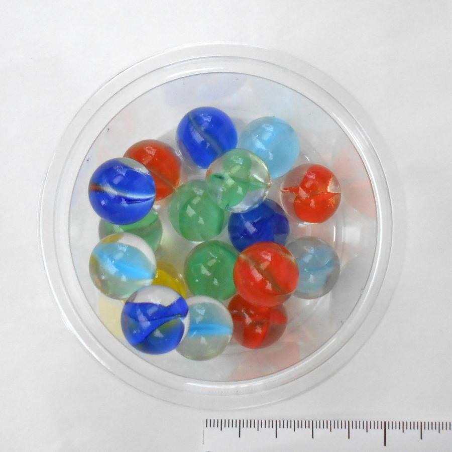 ビー玉 錦（にしき）柄／中17個入り 直径約1.7cm : 駄菓子とおもちゃの