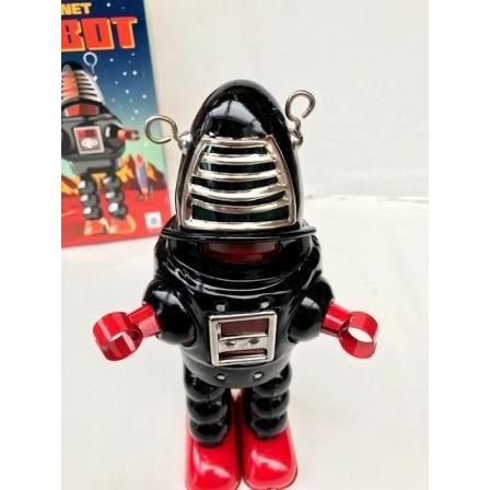 【ブリキのゼンマイおもちゃ】　プラネットロボット　PLANET　ROBOT　黒色 : buriki-jp022 : 駄菓子とおもちゃの太郎と花子 -  通販 - Yahoo!ショッピング