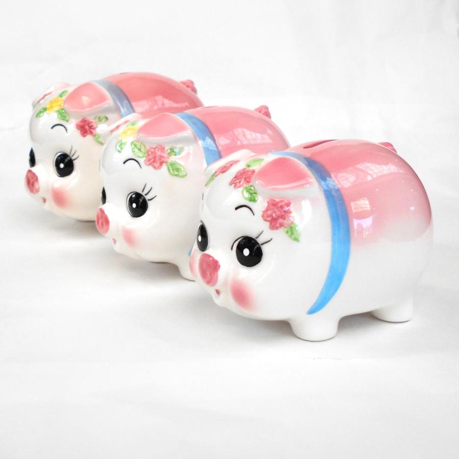 豚の貯金箱 大サイズ 陶器製 : 駄菓子とおもちゃの太郎と花子 豚の貯金箱 大サイズ 陶器製 : 駄菓子とおもちゃの太郎と花子