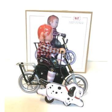 【ブリキのおもちゃ】ブリキの自転車少年　ゼンマイ式｜tarohana｜04