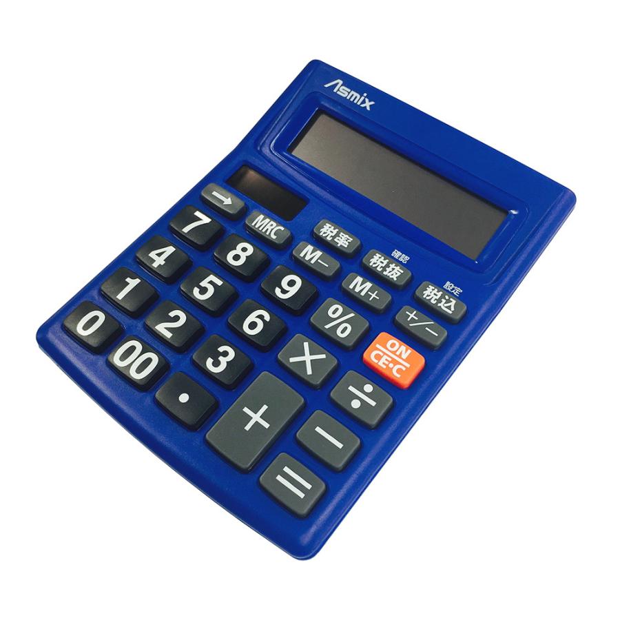 ビジネス電卓 12桁 ブルー アスカ Asmix 新消費税対応 税計算 ビジネス 家計簿 文字が大きい 見やすい 読みやすい 業務実務 C1234b 送料無料 Ask C1234b タローズダイレクト Yahoo 店 通販 Yahoo ショッピング
