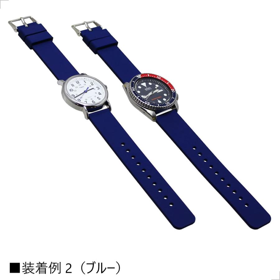 TARO'S（タローズ） 時計バンド 交換ベルト シリコンラバー [クイック