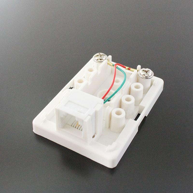 TARO'S モジュラー 電話/テレホン ローゼット 露出 RJ11/12 1