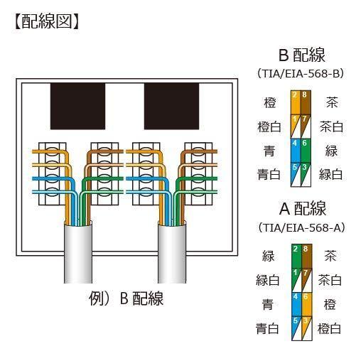 TARO'S（タローズ） LAN用ローゼット CAT6/CAT5E対応 2ポートタイプ