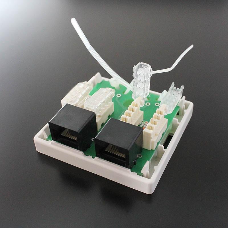 TARO'S（タローズ） LAN用ローゼット CAT6/CAT5E対応 2ポートタイプ