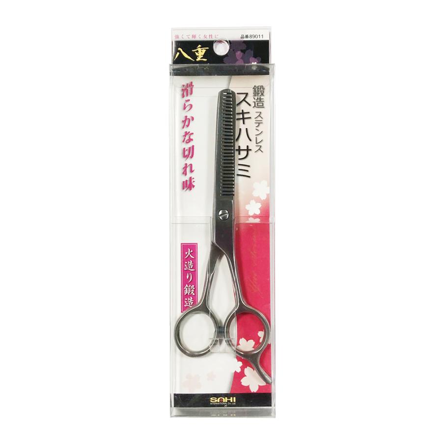 八重シリーズ] 鍛造ステンレス スキハサミ [ヘアカット ケア用品 髪