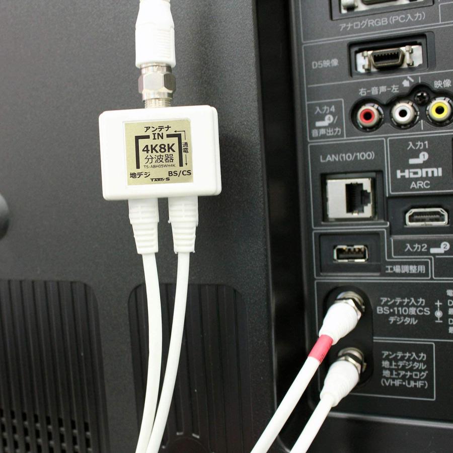 TARO'S アンテナ分波器 4K8K対応 ケーブル付き BS CS 地デジ対応 TARO'S アンテナ分波器 4K8K対応 ケーブル付き BS CS 地デジ対応
