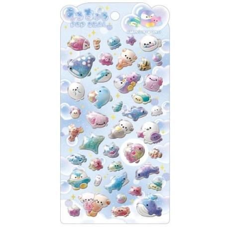 全て国内正規品　シール大量まとめ売り　うるちゅるポップシール　ボンドロセット CRUX（クラックス） うるちゅるポップシール うみのいきもの : Taro