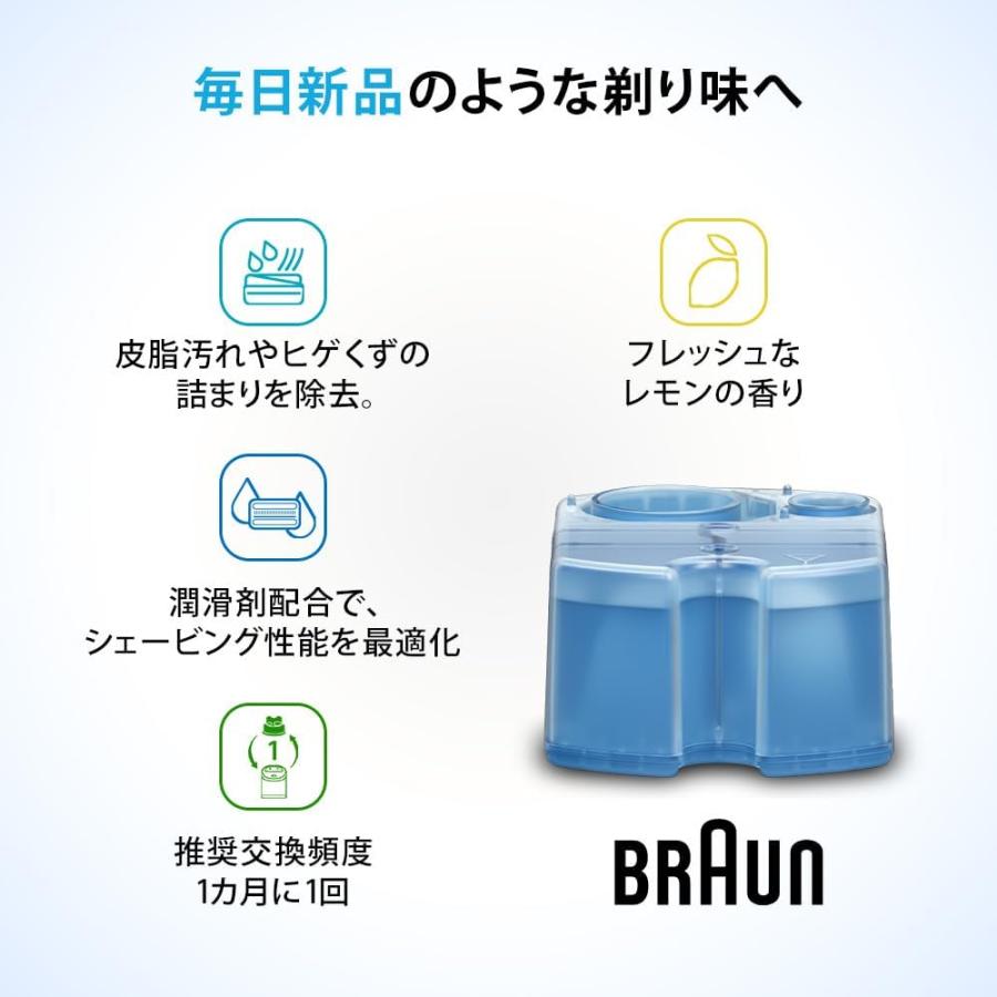 ブラウン シェーバー用洗浄液 カートリッジ 6個入り ×2箱セット　合計12個 BRAUN（ブラウン） （6個入り ブラウン シェーバー クリーン＆リニュー