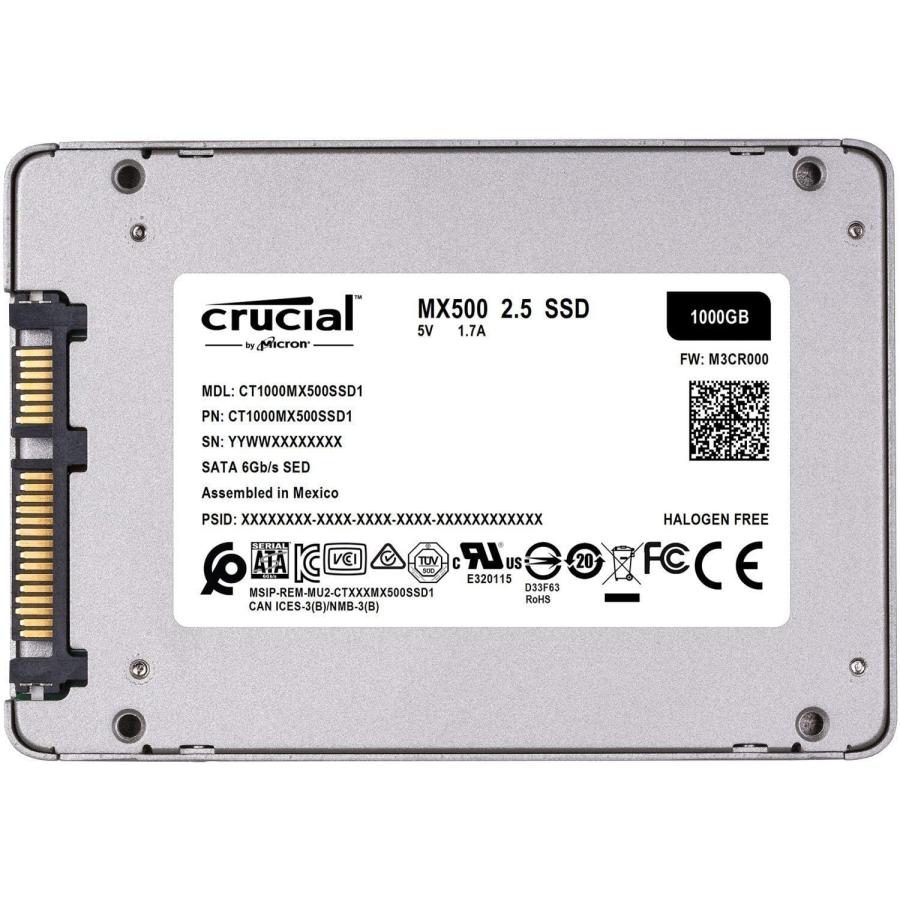 内蔵型SSD Crucial SSD 1000GB CT1000MX500SSD1/JP crucial（クルーシャル） SSD 1000GB MX500 CT1000MX500SSD1/JP / 内蔵