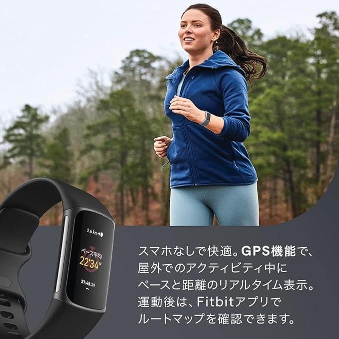 Google Fitbit Charge 5 ブラック グラファイト スマート Google Fitbit Charge 5 ブラック グラファイト スマート