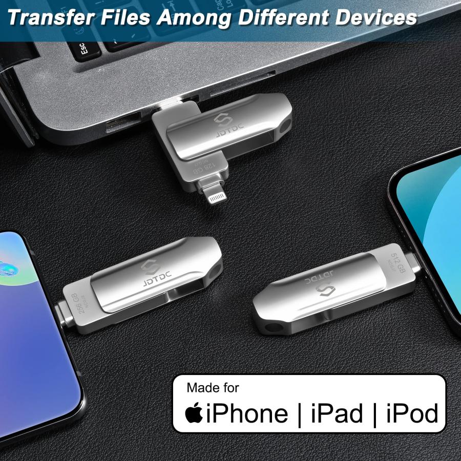 【最終セール！】Apple認証   iPhone  USBメモリ 256GB Amazon.co.jp: JSL JDTDC iPhone USBメモリ MFi認証 iOS/PC兼用 iphone