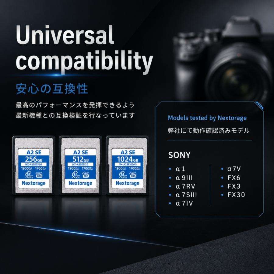 nextorage cfexpress type b 512gb / a cfexpressカード typeb 256gb